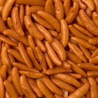 塩辛いかき餅風あられがいっぱい詰まった米菓のスナック菓子の写真