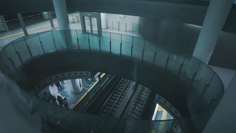 副都心線渋谷駅の楕円形の吹き抜け（渋谷事変の聖地）