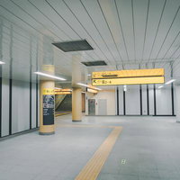 東京メトロ副都心線渋谷駅B2-4階層の駅構内の写真