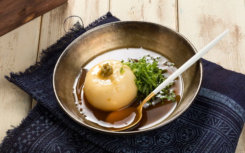 かぶのまるごとあんかけスープ、青ネギ添え