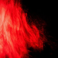 コアから流れ出る赤い炎と太陽フレア、エネルギーの爆発の写真