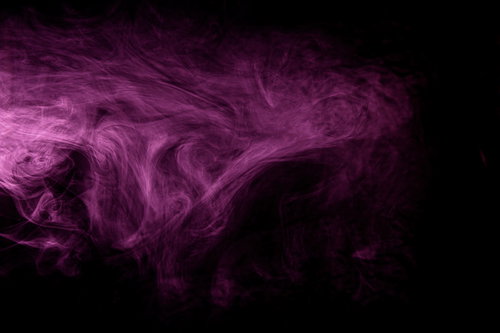 滞留する紫色のガスが流動する魔晄エフェクト