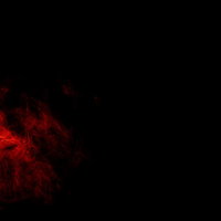 黒背景に立ち上がるモヤッと出たフレア（スモーク）の写真