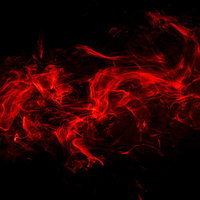 黒い背景に立ち昇る不気味な赤い煙のエフェクトの写真