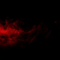 薄い赤い煙と炎のようなスモーク | 黒背景の抽象的な煙の写真