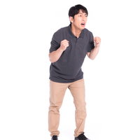好きなチームを応援する一般ピーポーの大声応援の写真