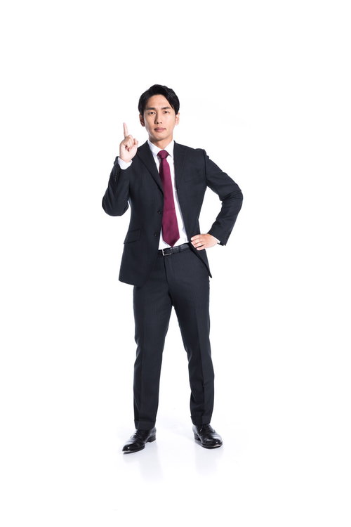 THE NO.1営業マン～指差しポーズで自信を表現