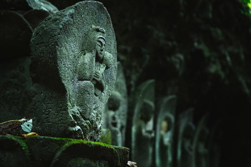 滝沢観音石仏群の子安観音