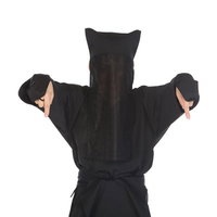 詳しくはこちら（下）から指をさす黒子のイラストの写真