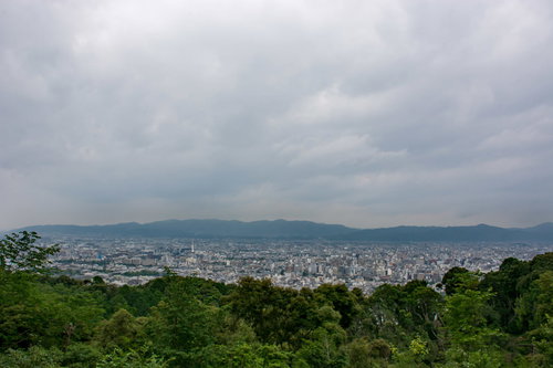 市営展望台から見える京都市街