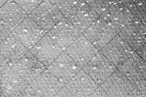 窓ガラスに付いた雨粒のテクスチャー