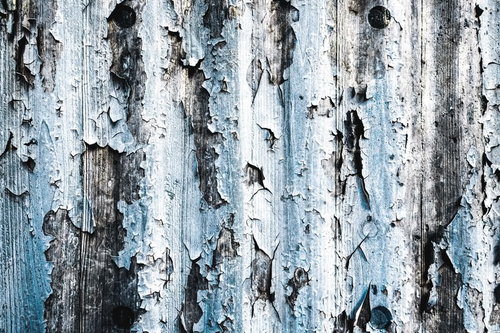 塗装の剥げたボロボロの波板テクスチャー