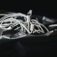 Lightningケーブルの終わりの始まり、白いUSB-Cケーブルとの共存の写真