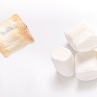 こんがり焼いたマシュマロのふわふわ食感の写真