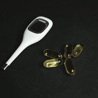 熱があるけど錠剤飲んで乗り切る風邪対策と体温管理の写真