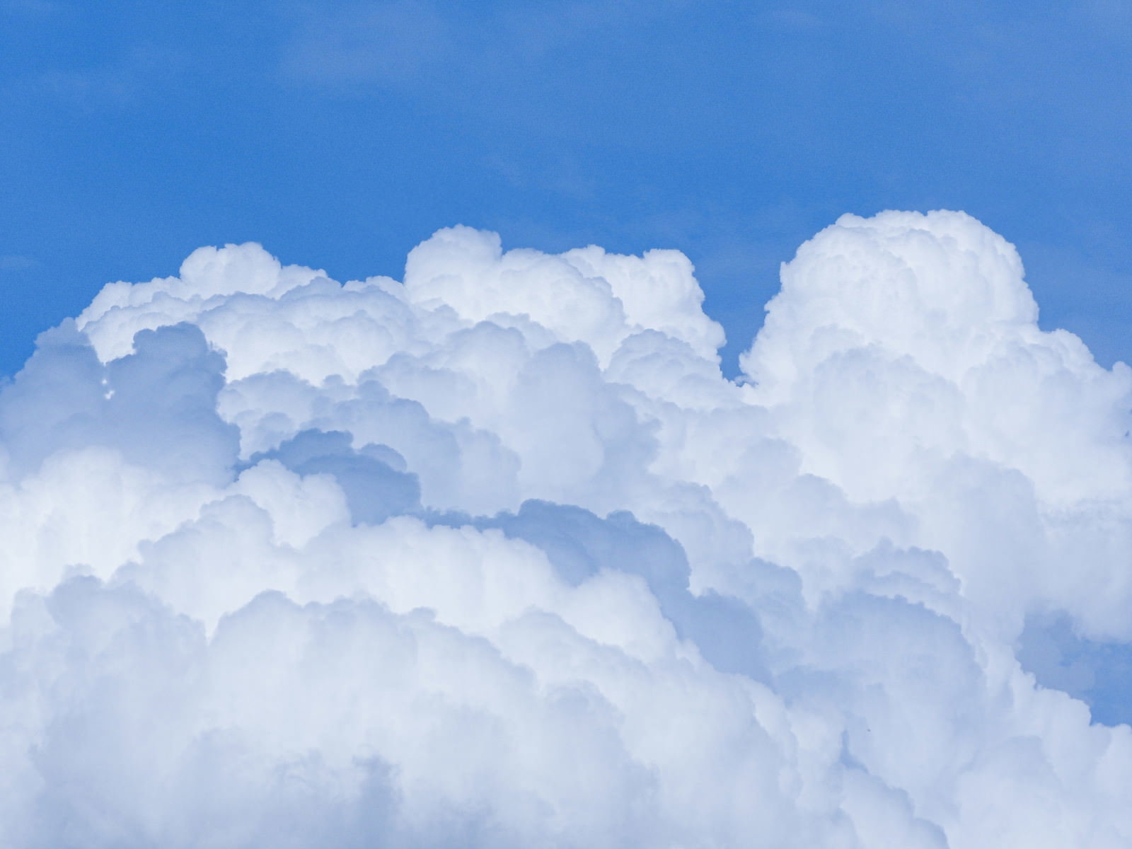 青い空に白くモクモクとした積乱雲が立ち上がっている夏空の風景