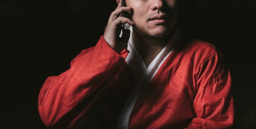 出演キャンセルの連絡があったサンタクロース（男）