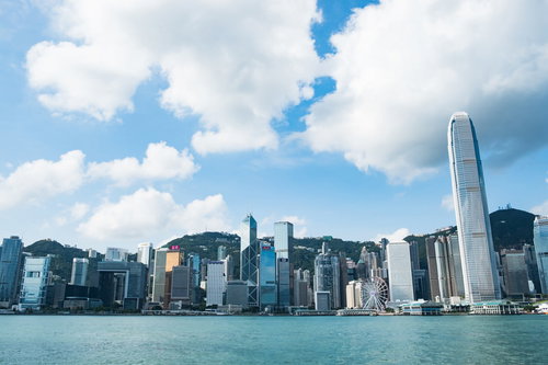 アフリカの都市を見下ろした街並み