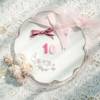 おしゃれなアンティーク調の10の数字オブジェの写真