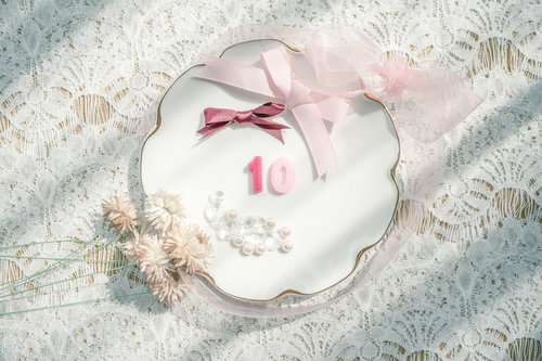 おしゃれなアンティーク調の10の数字オブジェ