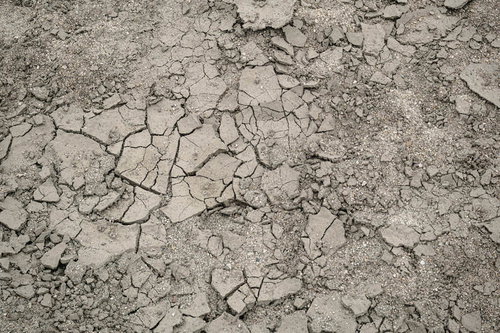 ひび割れた地面のテクスチャー
