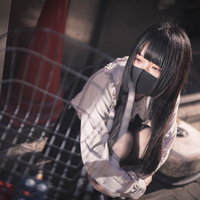 路上で病んでたら朝を迎えてしまった地雷系女子の写真