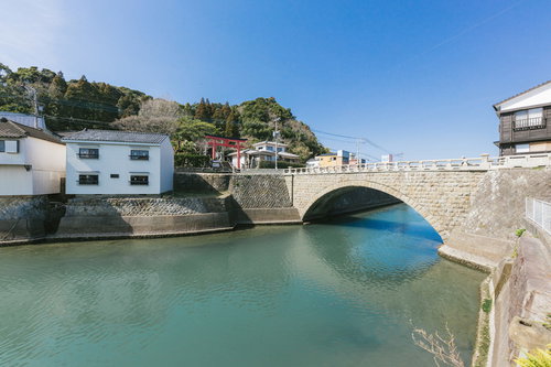 日南市の乙姫橋と乙姫神社（宮崎）