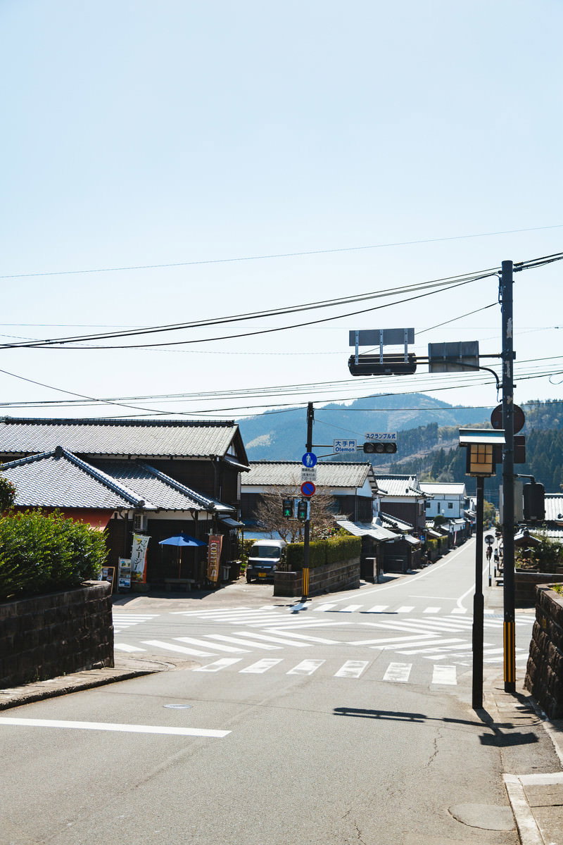 宮崎県日南市の大手門交差点、日本で3番目に小さいスクランブル交差点