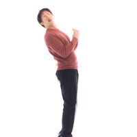 肉まんを食べながらタイムスリップする未来人の写真