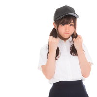 試合絶対に勝ってね！と励ます女子マネージャーの写真