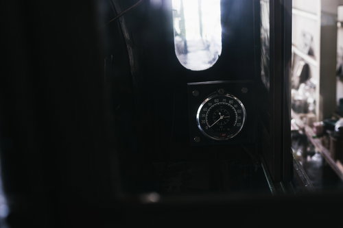 蒸気機関車・9600形59647号機のスピードメーター