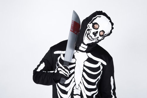 セルフ斬首（スカルコスプレ）ヴィレバンでの包丁の仕掛け