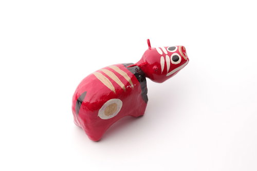 年賀はがきに使いやすい赤べこ｜干支丑年の伝統工芸