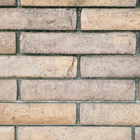 どっしり質感のあるレンガ壁のテクスチャーの写真