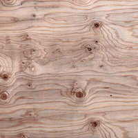 木目と節が表れた天然木のテクスチャー背景の写真