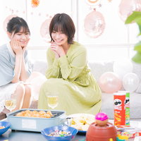 女子二人のホームパーティー（タコパ）の写真