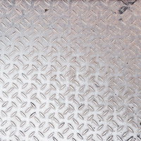 汚れが付いた縞鋼板の金属テクスチャ表面の写真