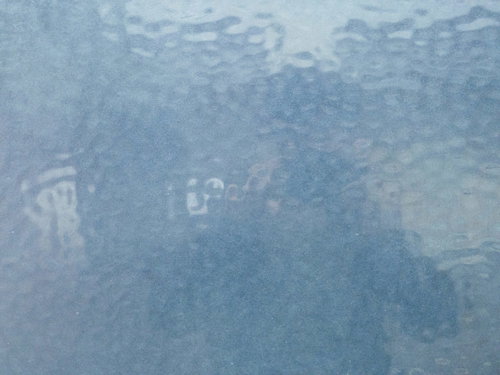 凸凹のくもりガラスの表面テクスチャー