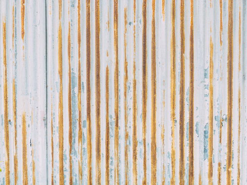 サビついた波板のテクスチャ