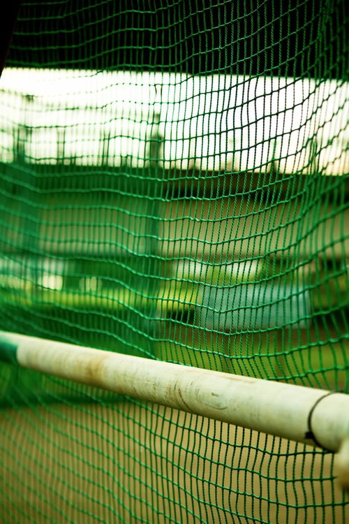 野球グランドのネット裏の防球ネット