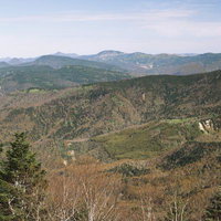 日本百名山・四阿山から見る志賀高原の秋景色の写真