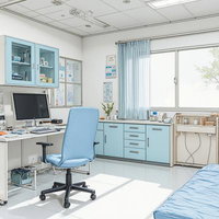 清潔感がある病院の診療室のAI画像