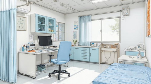 清潔感がある病院の診療室