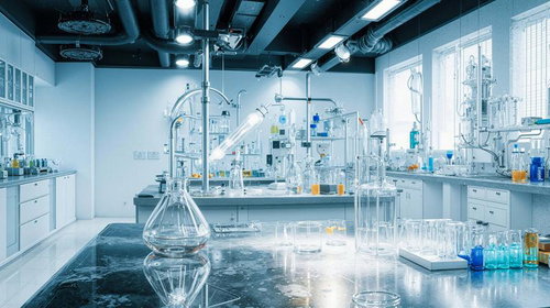 クリーンで洗練された研究環境の実験室