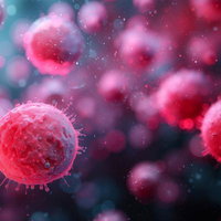 カラフルな色彩が輝く光のシャワーが降り注ぐの写真