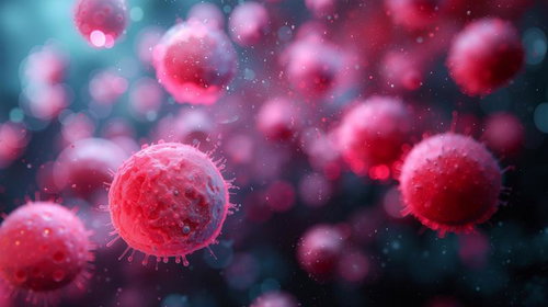 カラフルな色彩が輝く光のシャワーが降り注ぐ