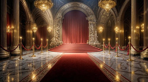 静寂に包まれた開幕前の王宮ステージ