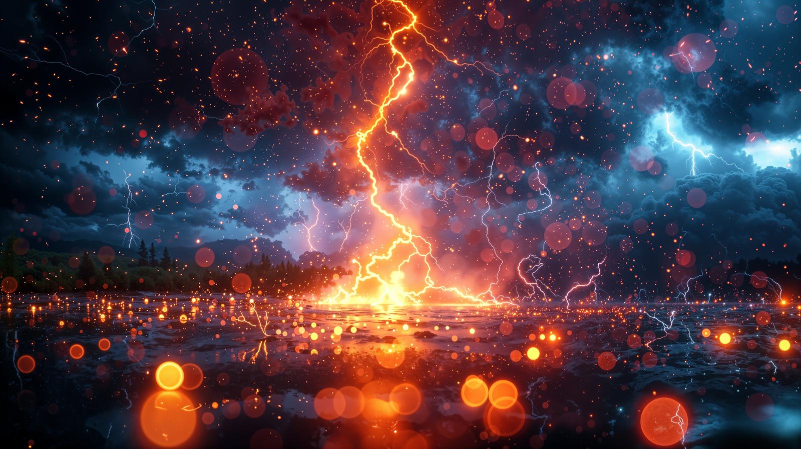 中央の渦巻きを中心に白い積雲が放射状に広がる台風の画像