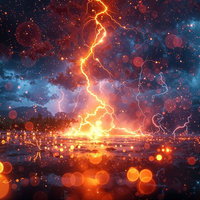 青空を背景に渦を巻くように広がる台風の雲の写真