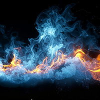 冷たさと熱さが交錯するプラズマの写真